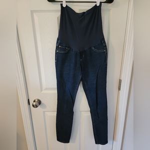 Small Indigo Blue Maternity Pants